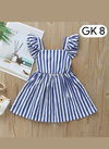 Blue Colour GURUKRUPA Girls Fancy Wear Stylish Kids Colllection GK-08